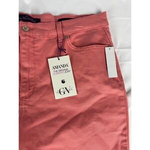 Gloria Vanderbilt Amanda‎ Jeans Womens 18PS Pink Original Slimming New